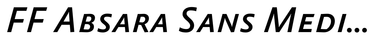 FF Absara Sans Medium Italic SC
